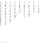 小学２年生国語の漢字　読み　問題プリント無料ダウンロード・印刷