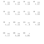 小学２年生の算数　たしざんの筆算１