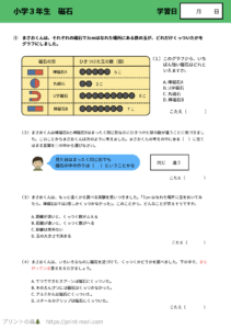小３理科　磁石