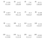 小４算数　小数　筆算１