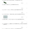 小３算数　文章問題（分数１）